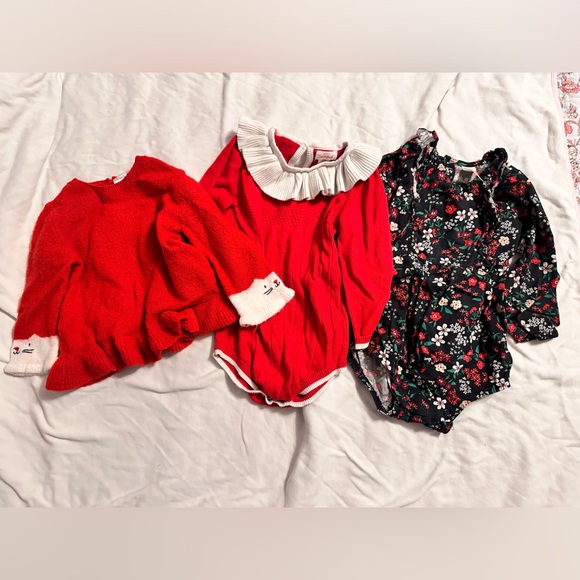Cat & Jack Other - Baby Girl Christmas Bundle 12 Month
